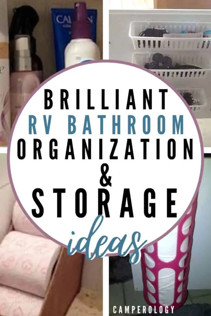 Huge list of rv organization and storage ideas for small spaces in your camper. Living in a camper full time tips | Rv organization and storage ideas in a travel trailer. #rvstorage #rvorganization #rvtips #traveltrailer